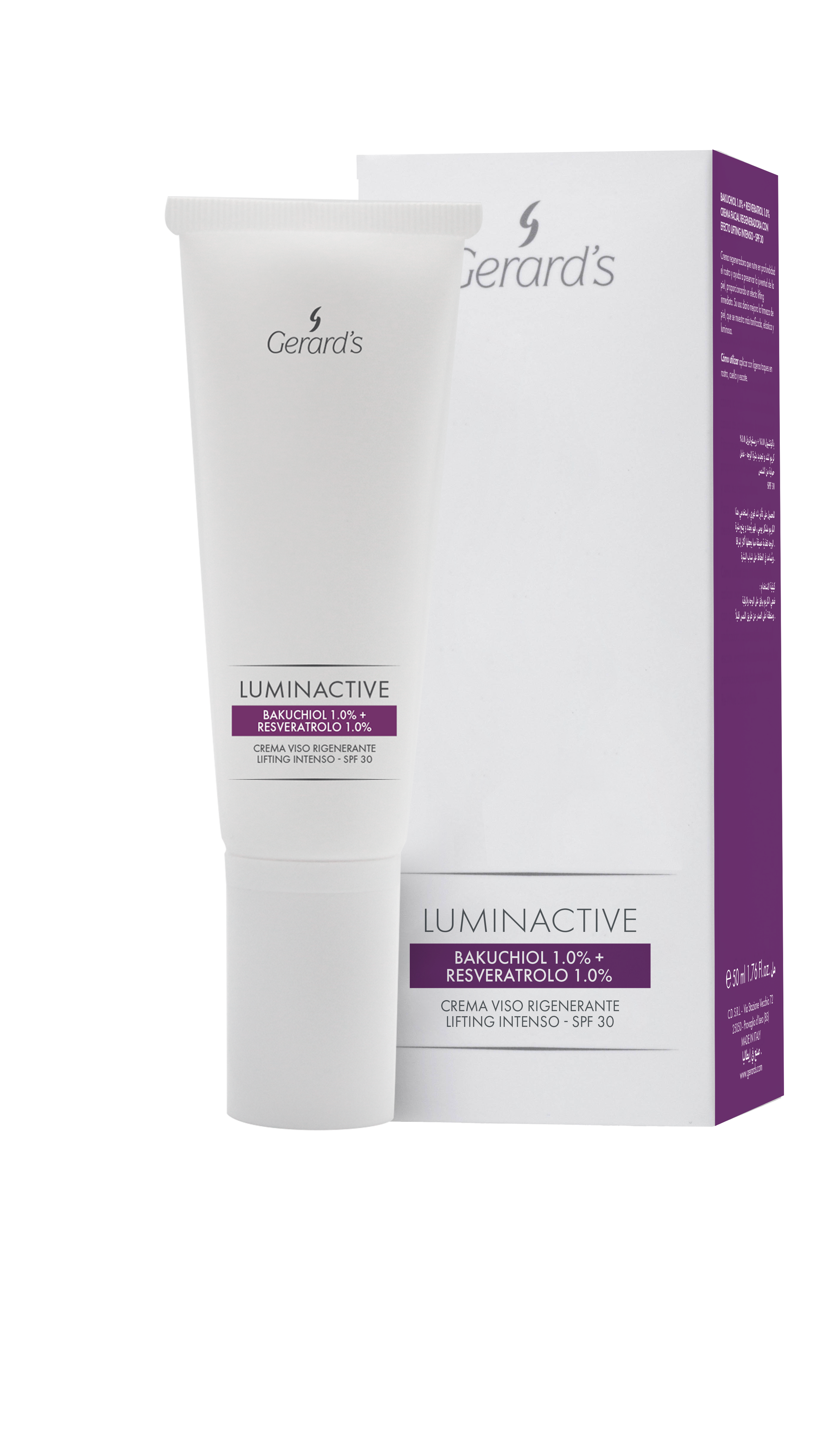 Gerard‘s intensyvus atkuriamasis kremas su “liftingo” efektu SPF 30 Luminactive, 50 ml
