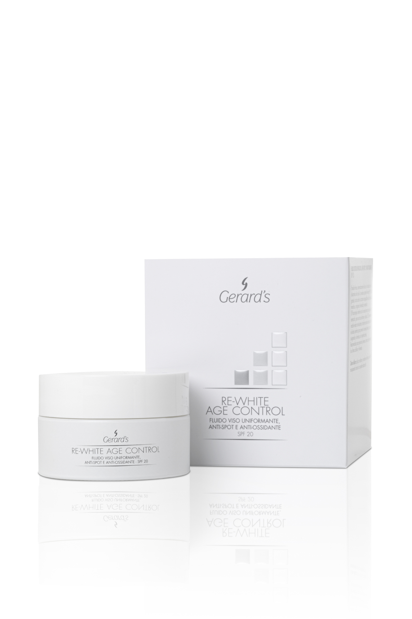 Gerard's Re-White Age Control drėkinanti emulsija nuo pigmentinių dėmių SPF 20