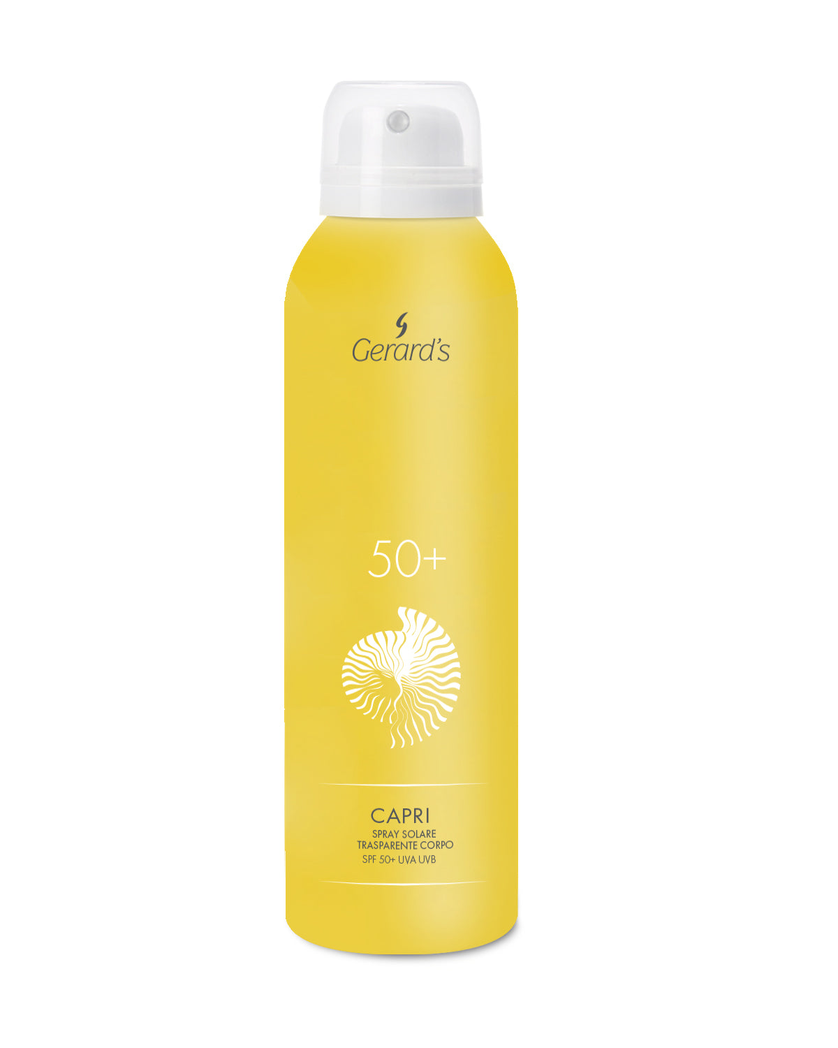 Gerard’s skaidrus purškiamas losjonas kūnui nuo saulės Capri SPF50+ UVA UVB, 150 ml